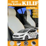 STS Oto Aksesuar Kia Ceed Uyumlu Bej Prestij Serisi Dokuma Kumaş Oto Koltuk Kılıfı Ön Tam Arka Alt