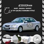 STS Oto Aksesuar Mazda 323 Oto Araç Kapı Koruma Fitili 5metre Parlak Beyaz Renk
