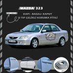 STS Oto Aksesuar Mazda 323 Oto Araç Kapı Koruma Fitili 5metre Parlak Gri Renk