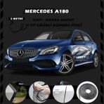 STS Oto Aksesuar Mercedes A180 Oto Araç Kapı Koruma Fitili 5metre Parlak Siyah Renk