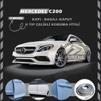 STS Oto Aksesuar Mercedes C200 Oto Araç Kapı Koruma Fitili 5metre Parlak Gri Renk