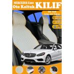 STS Oto Aksesuar Mercedes E200 Uyumlu Bej Prestij Serisi Dokuma Kumaş Oto Koltuk Kılıfı Ön Tam Arka Alt