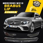 STS Oto Aksesuar Mercedes W213 2017-2020 E Serisi Uyumlu Brabus Ön Lip 3 Parça Kanatlı Lip