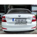 STS Oto Aksesuar Octavia Piano Black Bagaj Üstü Spoiler Bagaj Çıtası