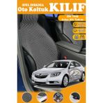 STS Oto Aksesuar Opel Insignia Uyumlu Siyah Prestij Serisi Dokuma Kumaş Oto Koltuk Kılıfı Ön Tam Arka Alt