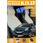 STS Oto Aksesuar Peugeot 2008 Uyumlu Bej Prestij Serisi Dokuma Kumaş Oto Koltuk Kılıfı Ön Tam Arka Alt