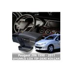 STS Oto Aksesuar Peugeot 206 1998 - 2011 Uyumlu Premium Deri Kol Dayama Kolçak Lüx Tip