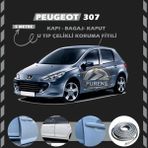 STS Oto Aksesuar Peugeot 307 Oto Araç Kapı Koruma Fitili 5metre Parlak Gri Renk