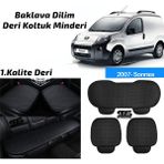 STS Oto Aksesuar Peugeot Bipper 2007 Sonrası Siyah Deri Oto Koltuk Minderi