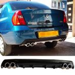STS Oto Aksesuar Ranault Clio 2 Sedan Difüzör Arka Tampon Eki 4 Egzoz Çıkışlı Siyah Lüx Tip