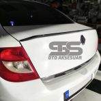 STS Oto Aksesuar Renault Clio Symbol 2008 - 2012 Talia Bagaj Üstü Spoiler Piano Black