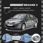 STS Oto Aksesuar Renault Megane 2 Oto Araç Kapı Koruma Fitili 5metre Parlak Gri Renk