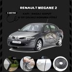 STS Oto Aksesuar Renault Megane 2 Oto Araç Kapı Koruma Fitili 5metre Parlak Siyah Renk