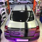 STS Oto Aksesuar Renault Megane 2 Sedan Bagaj Üstü Spoiler Bagaj Çıtası Piano Black