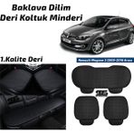 STS Oto Aksesuar Renault Megane 3 2009-2016 Arası Siyah Deri Oto Koltuk Minderi