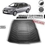 STS Oto Aksesuar Renault Symbol Thalia Bagaj Havuzu 2008-2012 Havuzlu Bagaj Paspası - Karbon