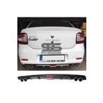 STS Oto Aksesuar Renault Symbol Uyumlu Difüzör Arka Tampon Eki 4 Egzoz Çıkışlı Siyah