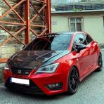 Sts Oto Aksesuar Seat Ibiza Mk4 2009-2017 Batman Yarasa Ayna Kapagi Piano Black Abs Plastik