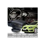 STS Oto Aksesuar Seat Leon 2005 - 2012 Uyumlu Premium Deri Kol Dayama Kolçak Lüx Tip