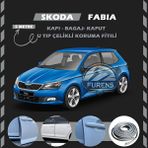 STS Oto Aksesuar Skoda Fabia Oto Araç Kapı Koruma Fitili 5metre Parlak Gri Renk