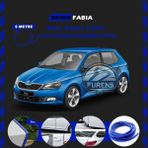 STS Oto Aksesuar Skoda Fabia Oto Araç Kapı Koruma Fitili 5metre Parlak Mavi Renk
