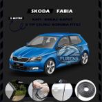 STS Oto Aksesuar Skoda Fabia Oto Araç Kapı Koruma Fitili 5metre Parlak Siyah Renk