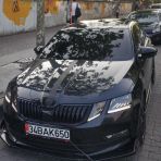 Sts Oto Aksesuar Skoda Octavia 2013-2020 Batman Yarasa Ayna Kapagi Piano Black Abs Plastik
