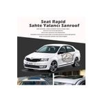 STS Oto Aksesuar Skoda Rapid Parlak Siyah Yalancı Çakma Sahte Sunroof