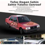 STS Oto Aksesuar Tofaş Doğan Parlak Siyah Yalancı Çakma Sahte Sunroof
