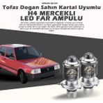 STS Oto Aksesuar Tofaş Dogan Şahin Kartal Uyumlu Mercek LED Xenon Çift Renk Şimşek Etkili