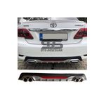 STS Oto Aksesuar Toyota Corolla 2007-2012 Difüzör Uyumlu Arka Tampon Eki 2 Egzoz Çıkışlı Gri Reflektörlü