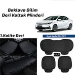 STS Oto Aksesuar Toyota Corolla 2013-2017 Siyah Deri Oto Koltuk Minderi