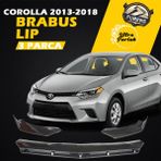 STS Oto Aksesuar Toyota Corolla 2013-2018 Uyumlu Brabus Ön Lip 3 Parça Kanatlı Lip