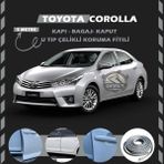 STS Oto Aksesuar Toyota Corolla Oto Araç Kapı Koruma Fitili 5metre Parlak Gri Renk