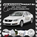 STS Oto Aksesuar Volksvogen Passat B6 Oto Araç Kapı Koruma Fitili 5metre Parlak Beyaz Renk
