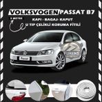 STS Oto Aksesuar Volksvogen Passat B7 Oto Araç Kapı Koruma Fitili 5metre Parlak Beyaz Renk