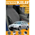 STS Oto Aksesuar Volkswagen Bora Uyumlu Siyah Prestij Serisi Dokuma Kumaş Oto Koltuk Kılıfı Ön Tam Arka Alt