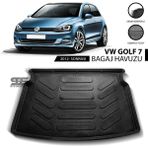 STS Oto Aksesuar Volkswagen Golf 7 Bagaj Havuzu Paspası 2013 Sonrası - Karbon