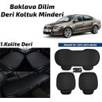 STS Oto Aksesuar Volkswagen Passat B7 2011-2014 Arası Siyah Deri Oto Koltuk Minderi