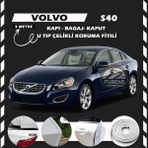 STS Oto Aksesuar Volvo S40 Oto Araç Kapı Koruma Fitili 5metre Parlak Beyaz Renk