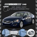 STS Oto Aksesuar Volvo S40 Oto Araç Kapı Koruma Fitili 5metre Parlak Gri Renk