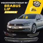 STS Oto Aksesuar Vw Passat B7 Uyumlu Brabus Ön Lip 3 Parça Kanatlı Lip