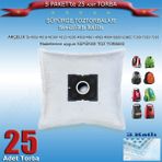 STT Arçelik S 4016 - 4018 - 4018 Y - 4212 - 4230 - 4960 - 4961 - 4962 - 4964 - 6260 - 6360 C - 7100 - 7105 - 7210 - Modellerine Uygun Süpürge Toz Torbası 200120 - 25 Adet