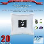 STT Conti CVC 101 Verdura - 102 Verdino - 202 Vasto - 301 Multiclean - 302 Multiclean Maxi Uygun 20 Adet Süpürge Toz Torbası