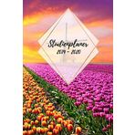 Studienplaner 2019-2020: Der minimalistische Studienplaner für dein Studium mit Kontaktliste, Passwörter, To Do Liste, Kalender von Sep. 2019 - Okt. 2020, Softcover, Motiv: Blumenmeer