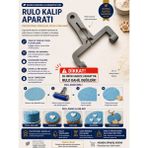 Studio Aslan Design Şeker Hamuru Rulo Aparatı – Ayarlanabilir Fondant & Kurabiye Baskı Aparatı | Pla Gıda Uyumlu | Profesyonel Pasta Süsleme Aleti - Beyaz