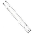 Study Kırılmaz Cetvel, Şeffaf, 30 cm