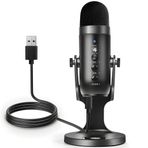 Stüdyo Ses Kayıt Mikrofonu, Gürültü Önleyici Anti-Şok Teknolojili Tak Çalıştır Kablolu 270 Derece Ayarlanabilir Dayanıklı Gövdeli Profesyonel Vlogger Yayıncı Podcast ve Müzik Kayıt Mikrofonu