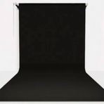 Stüdyo Teknik Siyah 270x580 cm Sonsuz Fon Perdesi Seti