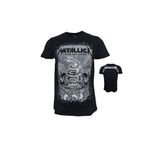 StüdyoÜmitTişört Metallica the Black Album Metal Band Baskılı Penye Tişört